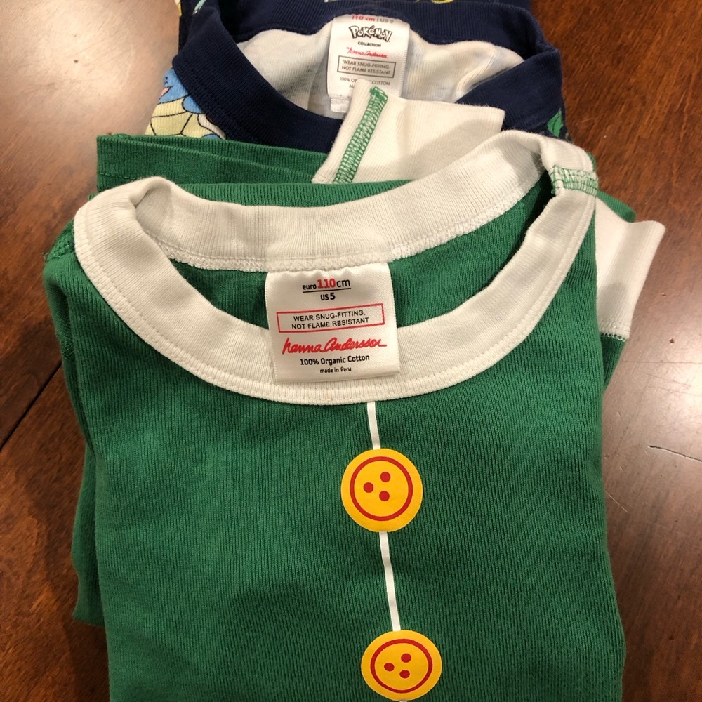 Hanna Andersson holiday long-sleeved kids pajamas
